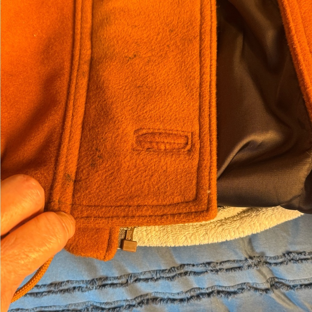 Vintage‎ Danielle Ltd. Rust Oversized Toggle Zippered Coat Jacket Women’s XS? - Picture 11 of 15